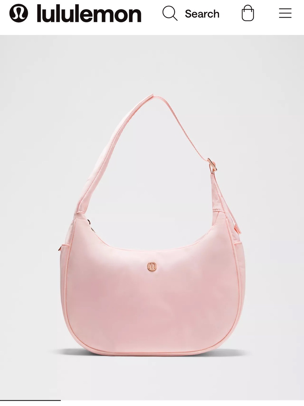 lululemon athletica mini shoulder bag Blush Pink Hobo Shoulder Bag 4L